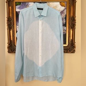 Etro Linen Button Down Shirt SZ XXL